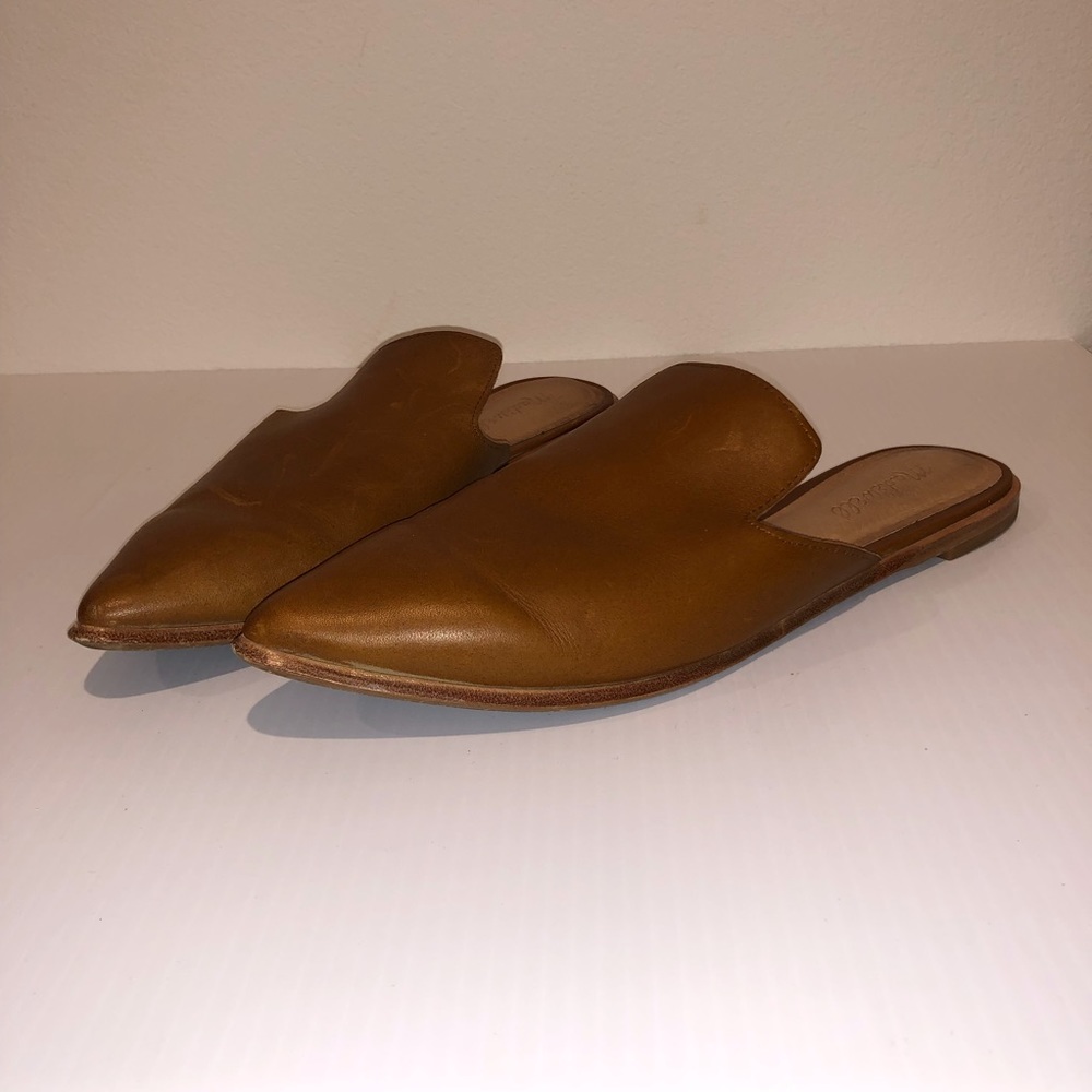 Madewell Gemma Brown Leather Mule/Clog